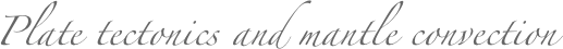 Plate tectonics and mantle convection